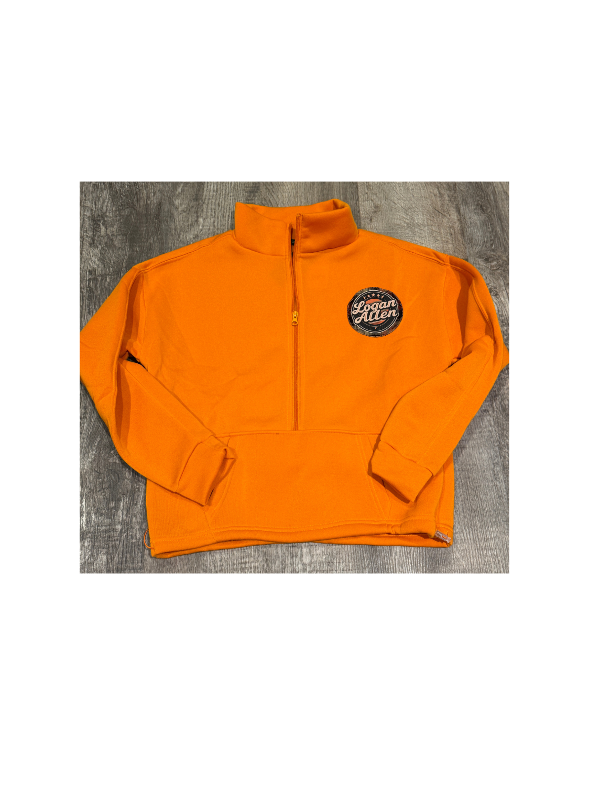 Logan Allen Ladies Quarter-Zip Pullover – Blaze Orange